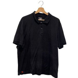 Untuckit Mens Black Polo Shirt X-Large 100% Cotton Classic Fit Short Sleeve
